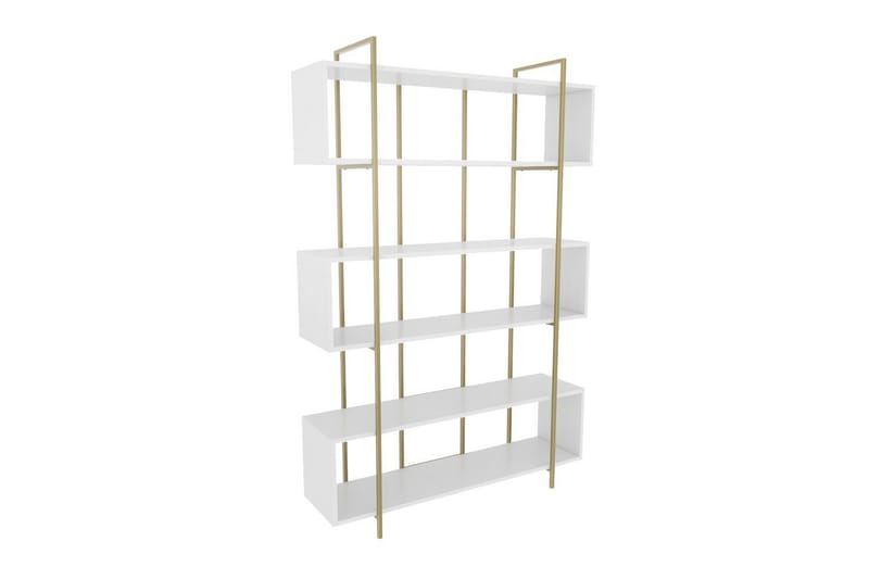 Bruti Bokhylla 120 cm - Guld/Vit - Förvaring - Hylla - Bokhylla