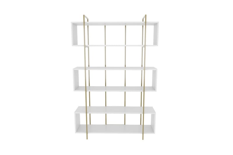 Bruti Bokhylla 120 cm - Guld/Vit - Förvaring - Hylla - Bokhylla