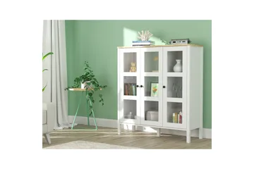 Cadrel Bokhylla 112 cm - Natur/Vit - Förvaring - Hylla - Bokhylla