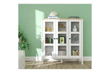 Cadrel Bokhylla 112 cm - Natur/Vit - Förvaring - Hylla - Bokhylla