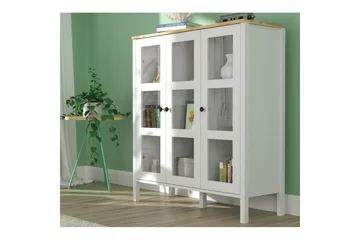 Cadrel Bokhylla 112 cm - Natur/Vit - Förvaring - Hylla - Bokhylla