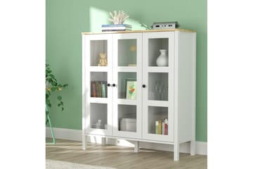 Cadrel Bokhylla 112 cm - Natur/Vit - Förvaring - Hylla - Bokhylla