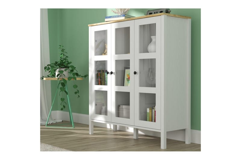 Cadrel Bokhylla 112 cm - Natur/Vit - Förvaring - Hylla - Bokhylla