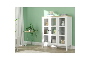 Cadrel Bokhylla 112 cm - Natur/Vit - Förvaring - Hylla - Bokhylla