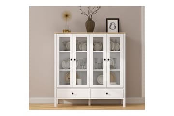 Cadrel Bokhylla 130 cm - Natur/Vit - Förvaring - Hylla - Bokhylla