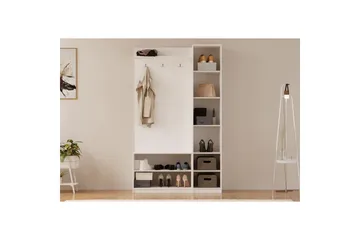 Caeton Hyllsystem 200 cm - Matt Vit - Förvaring - Hylla - Hyllsystem