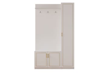 Caeton Hyllsystem 200 cm - Matt Vit - Förvaring - Skåp - Förvaringsskåp