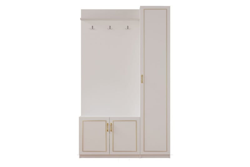 Caeton Hyllsystem 200 cm - Matt Vit - Förvaring - Skåp - Förvaringsskåp