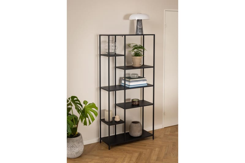 Crabtree Bokhylla 79,5 cm i Metall - Svart - Förvaring - Hylla - Bokhylla
