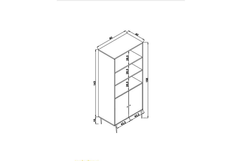 Elili Bokhylla 40 cm - Brun - Förvaring - Hylla - Bokhylla
