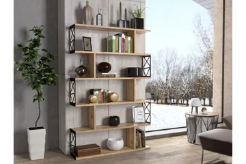 Elspet Bokhylla 90 cm - Brun - Förvaring - Hylla - Bokhylla