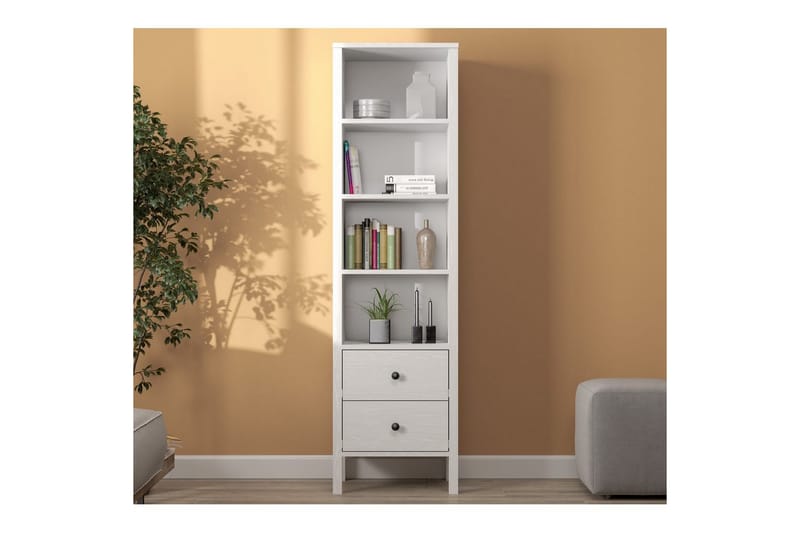 Elvan Bokhylla 50,2 cm - Natur/Vit - Förvaring - Hylla - Bokhylla