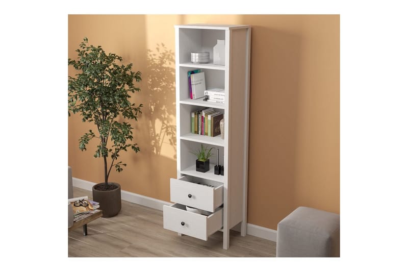 Elvan Bokhylla 50,2 cm - Natur/Vit - Förvaring - Hylla - Bokhylla