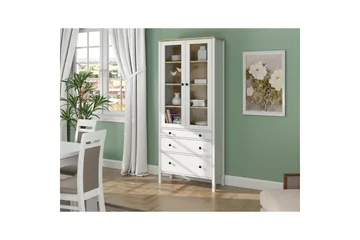 Elvan Bokhylla 83 cm - Natur/Vit - Förvaring - Hylla - Bokhylla