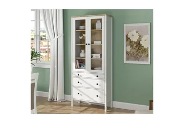 Elvan Bokhylla 83 cm - Natur/Vit - Förvaring - Hylla - Bokhylla