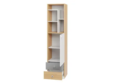 Elvaren Bokhylla 45 cm i Ek - Svart|Vit - Förvaring - Hylla - Bokhylla