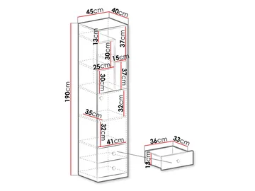 Elvaren Bokhylla 45 cm - Förvaring - Hylla - Bokhylla