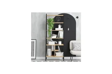 Elyros Bokhylla 64 cm - Ek/Svart - Förvaring - Hylla - Bokhylla