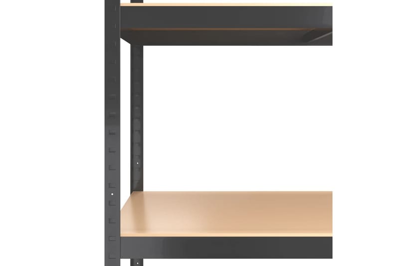 beBasic Arbetsbord med 5 hyllor antracit stål och konstruerat trä - Anthracite - Lagerhylla