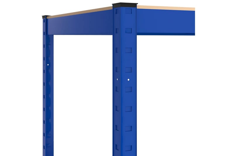 beBasic Arbetsbord med 5 hyllor blå stål och konstruerat trä - Blue - Lagerhylla