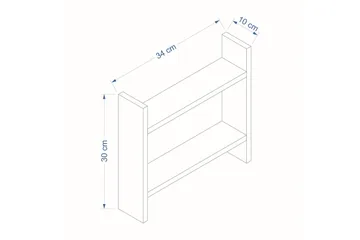Endicott Lagerhylla 34x10 cm - Brun - Förvaring - Hylla - Förvaringshylla - Lagerhylla