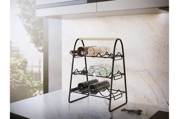 Haruaki Vinställ 33x29 cm 46x - Svart - Förvaring - Hylla - Förvaringshylla - Vinställ & vinhylla