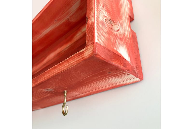 Kryddhylla Esendere 70x10 cm - Röd - Förvaring - Hylla - Förvaringshylla - Kryddhylla & kryddställ