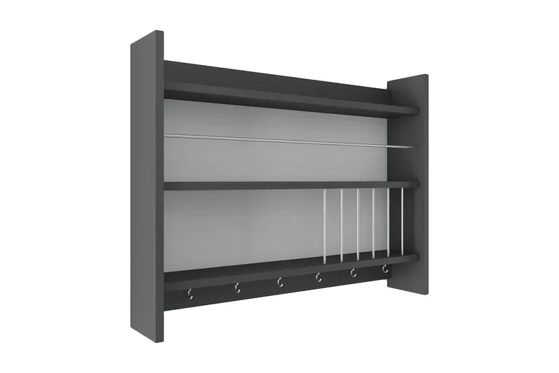 Lesince Kryddhylla 85x15 cm - Antracit - Förvaring - Hylla - Förvaringshylla - Kryddhylla & kryddställ