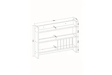 Lesince Kryddhylla 85x15 cm - Vit - Förvaring - Hylla - Förvaringshylla - Kryddhylla & kryddställ