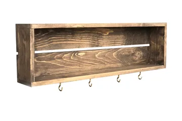 Ticknor Kökshylla 72 cm - Valnöt - Förvaring - Hylla - Förvaringshylla - Kryddhylla & kryddställ