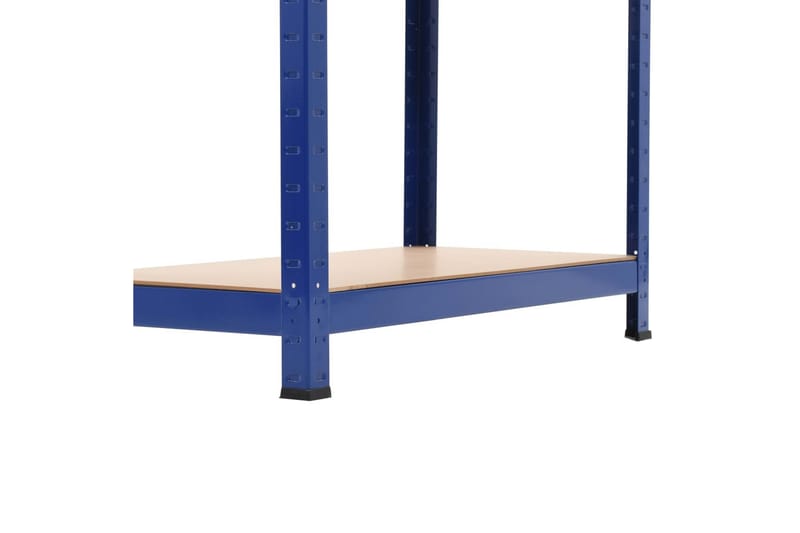 Förvaringshylla blå 80x40x160 cm stål och MDF - Blå - Lagerhylla
