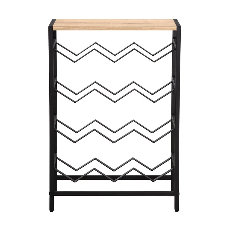 Vinställ Bjeldor Rustic melamin 48x24x70 cm - brun - Förvaring - Hylla - Förvaringshylla - Vinställ & vinhylla