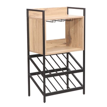 Vinställ Bjeldor Rustic melamin 51x30x90 cm - rustik - Förvaring - Hylla - Förvaringshylla - Vinställ & vinhylla