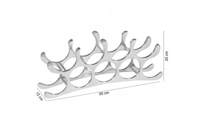 Cornett Vinställ - Silver - Förvaring - Hylla - Förvaringshylla - Vinställ & vinhylla
