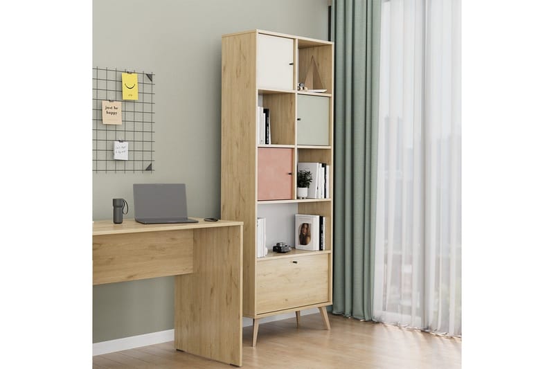 Felyra Bokhylla 67 cm - Multifärgad - Förvaring - Hylla - Bokhylla