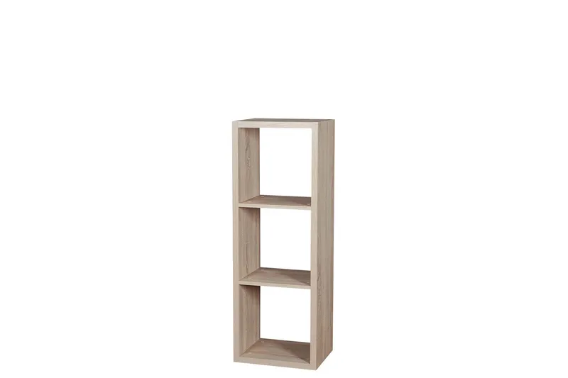 Franzine Bokhylla 41 cm i Ek, Beige