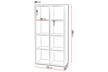 Franzine Bokhylla 77 cm - Beige - Förvaring - Hylla - Bokhylla