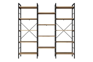 Goldmere Bokhylla 176 cm - Brun/Svart - Förvaring - Hylla - Bokhylla