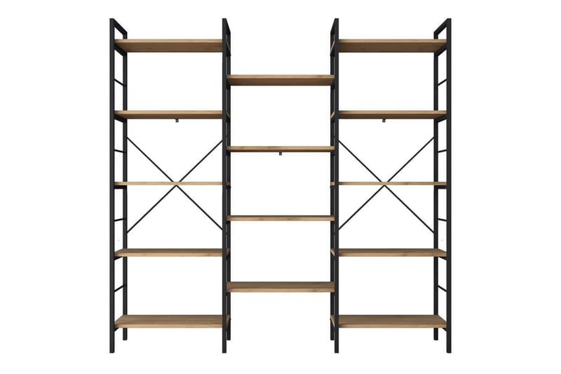 Goldmere Bokhylla 176 cm - Brun/Svart - Förvaring - Hylla - Bokhylla