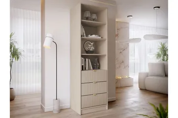 Gudelia Bokhylla 60x40 cm - Beige - Förvaring - Hylla - Bokhylla