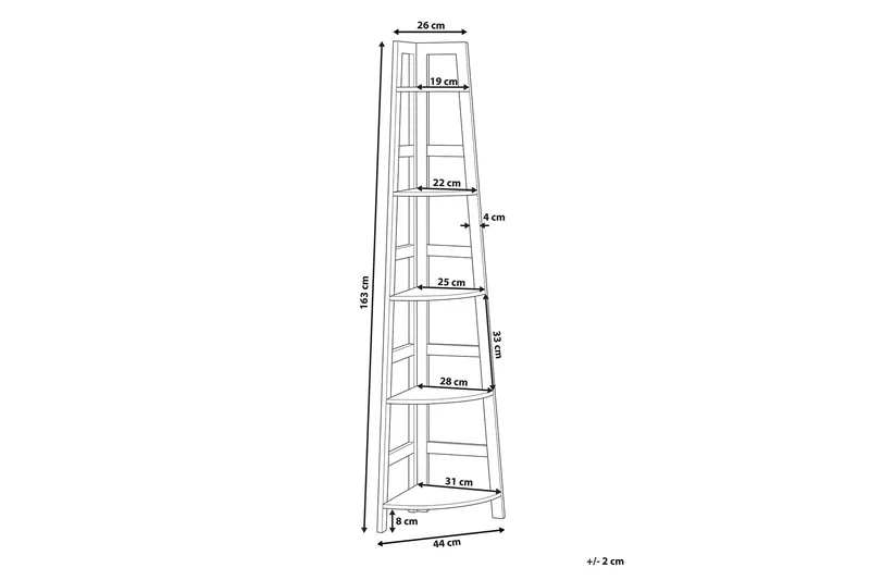 Bexley Hylla 44 cm - Trä/Natur - Förvaring - Hylla - Hörnhylla