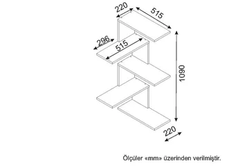 Canitor Vägghylla - Vit - Förvaring - Hylla - Hörnhylla