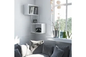 Homitis Bokhylla - Vit - Förvaring - Hylla - Hörnhylla