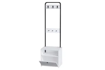 Hallmöbel Springhill Vit / Svart - Svart/Vit - Möbler - Hallmöbler - Möbelset för hall & entre