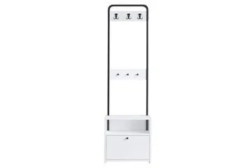 Hallmöbel Springhill Vit / Svart - Svart/Vit - Möbler - Hallmöbler - Möbelset för hall & entre