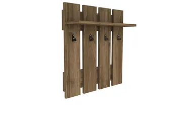 Casaluce Hatthylla 70x18 cm - Mörkbrun - Förvaring - Hylla - Hatthylla