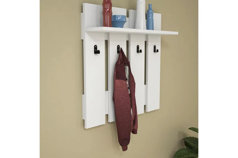 Casaluce Hatthylla 70x18 cm - Vit - Förvaring - Hylla - Hatthylla