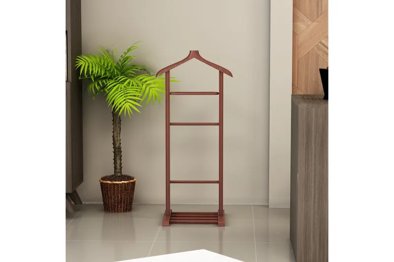Pega Tek Hatthylla 46x34 cm - Mörkbrun - Förvaring - Klädförvaring - Klädhängare - Herrbetjänt
