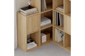 Hideo Bokhylla 150,8 cm - Brun/Ek - Förvaring - Hylla - Bokhylla