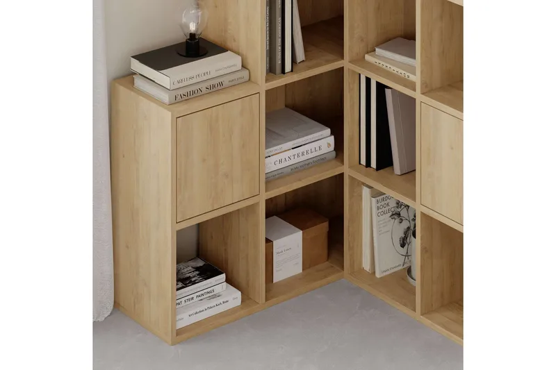 Hideo Bokhylla 150,8 cm - Brun/Ek - Förvaring - Hylla - Bokhylla